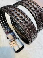 Dark Cholate Braided Belt -B2 - Image 4