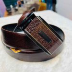 Automatic Buckle Belt-Crocodile Brown C-5 - Image 2