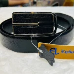 Automatic Buckle Belt-Crocodile Black