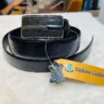 Automatic Buckle Belt-Crocodile Black - Image 3