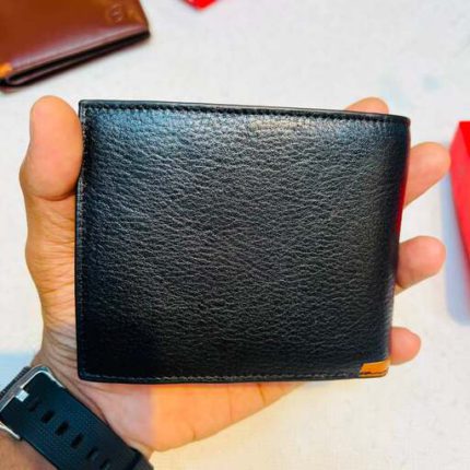 V Fold Premium Wallet-Black M-1