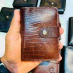 RFID Cardholder Wallet Brown Croco #BC1