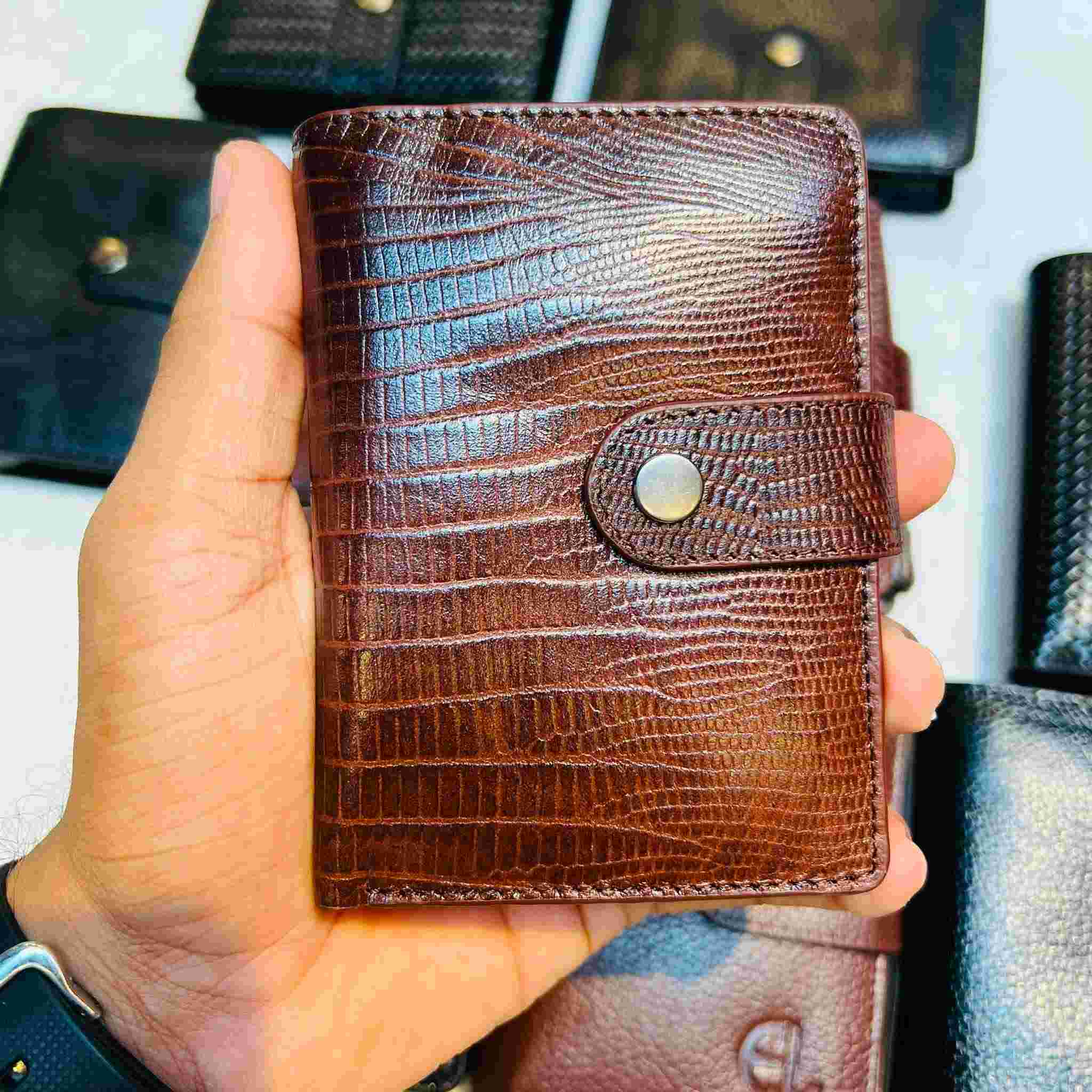 745768671_1042745048275962_7042892200061946395_n (1) RFID Cardholder Wallet Brown Croco #BC1 - Image 1