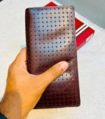 Lasercut Cut Long Wallet Brown siz4