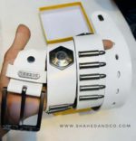 Premium Genuine Leather Repeat Deisel White Bullet Ns22 - Image 2
