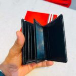 Semi Long Wallet Genuine Leather-Black sp2 - Image 7