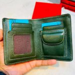 Semi Long Wallet Genuine Leather-Green sp1 - Image 3