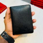 Semi Long Wallet Genuine Leather-Black sp2