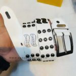 Premium Genuine Leather Repeat Belt White Ns7