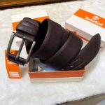 Timberland Deep Brown Genuine Leather Belt-3 - Image 3