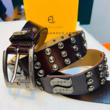 Premium Genuine Leather Repeat Belt Diesel Ns8