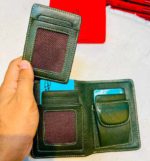 Semi Long Wallet Genuine Leather-Green sp1 - Image 5
