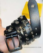 Premium Genuine Leather Repeat Belt Black Ns20 - Image 2