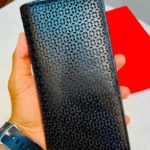Lasercut Cut Long Wallet Black siz1