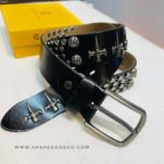 Premium Genuine Leather Repeat Belt Black Ns2 - Image 3