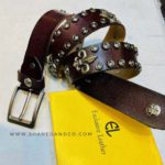 Premium Genuine Leather Repeat Belt Dark Chocolate Ns6