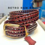 1.5inch Braided Belt Light Chocolate bs-3 - Image 2