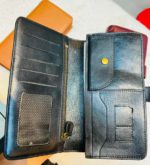 Double Phone Holder Wallet Black – Model 25 kn-3 - Image 3