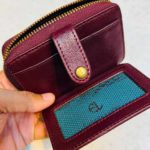 Premium Quality Multifunctional Full Zipper Wallet Red Wine ms-1 - Image 3