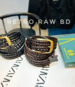 1.5 inch Braided Belt Chocolate bs-4 - Image 2