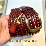 1.5inch Braided Belt Light Chocolate bs-3