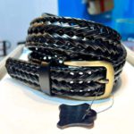 1.5 inch Braided Belt Black bs-1