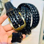 1.5 inch Braided Belt Black bs-1 - Image 2