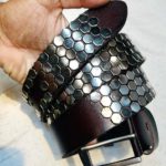 Exclusive Genuine Leather Repeat Belt Deep Chocolate-njr-1