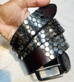 Exclusive Genuine Leather Repeat Belt Deep Chocolate-njr-1