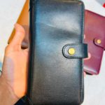 Double Phone Holder Wallet Black – Model 25 kn-3