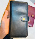 Double Phone Holder Wallet Black – Model 25 kn-3