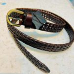 1 inch Braided Belt Deep Chocolate-nh2 - Image 2