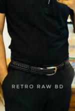 1.5 inch Braided Belt Black bs-1 - Image 3