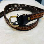 1 inch Braided Belt Brown Choco Mix-nh3 - Image 2