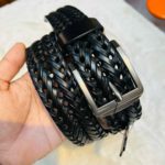 Black Braided Belt -B1